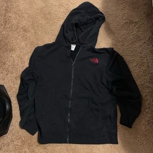 North Face zip up sweatshirt